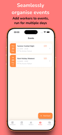 Events, fully managed